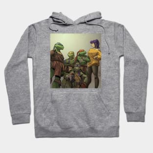 Teenage mutant ninja turtles and April O'Neil Hoodie